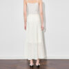 Beige and black commuter elastic waist chiffon skirt 11