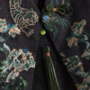 Black Silk Embroidered Beaded Vest 7