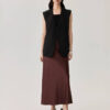 Black Silk Suit Vest 4
