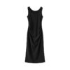 Black Square Neck Suspender Dress