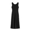 Black Square Neck Suspender Dress