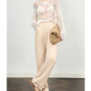 Black and Apricot Casual Open Knit Long Sleeve Top 7