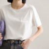 Black and White Ammonia treated Cotton T shirt 2