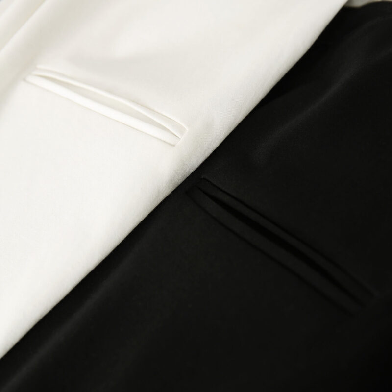 Black and White Ammonia treated Cotton T shirt 4