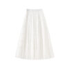 Black and apricot high waist tiered skirt 7