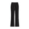 Black high waist slim fit super stretch flared casual pants 9