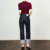 Blue Thin Cuffed Casual Jeans 10