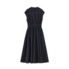 Blue Vintage Slim Fit Ice Silk Cotton Denim Dress