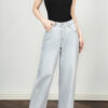 Blue and Grey Vintage Thin Straight Wide Leg Jeans 11