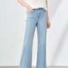 Blue high waist Tencel stretch jeans 5