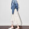 Blue vintage heavy duty studded denim jacket 1