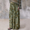 Bohemian Diamond-checkered Printed Skirt