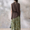 Bohemian Diamond-checkered Printed Skirt