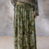 Bohemian Diamond-checkered Printed Skirt