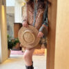 Bohemian Ethnic Style Vintage Print Loose Raglan Long Sleeve Shirt