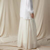 Bohemian style drawstring ramie skirt 3