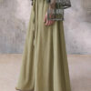 Bohemian style drawstring ramie skirt 6