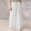 Bohemian style drawstring ramie skirt 8