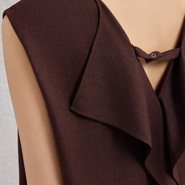 Bordeaux Red Silk Dress 5