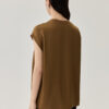Brown Mulberry Silk Tank Top 2