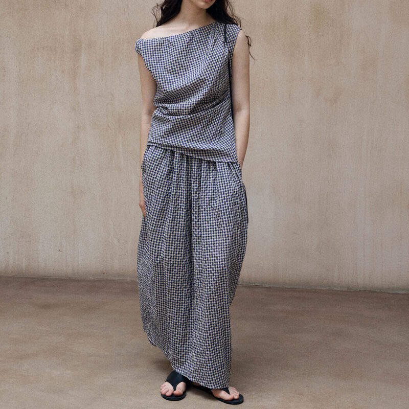 Bubble Check Floral Skirt 1