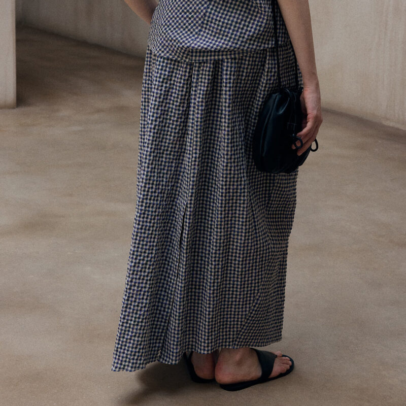 Bubble Check Floral Skirt 5