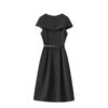 Cape short sleeve waist slim dress
