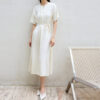 Champagne Silk Commuter Dress 1