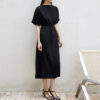 Champagne Silk Commuter Dress 3