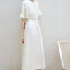 Champagne Silk Commuter Dress 7