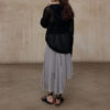 Check Asymmetric Hem Skirt 11