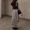 Check Asymmetric Hem Skirt 7