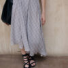 Check Asymmetric Hem Skirt 9