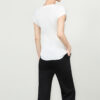Contrast Collar Stretch Fake Two Piece Knit T Shirt 8