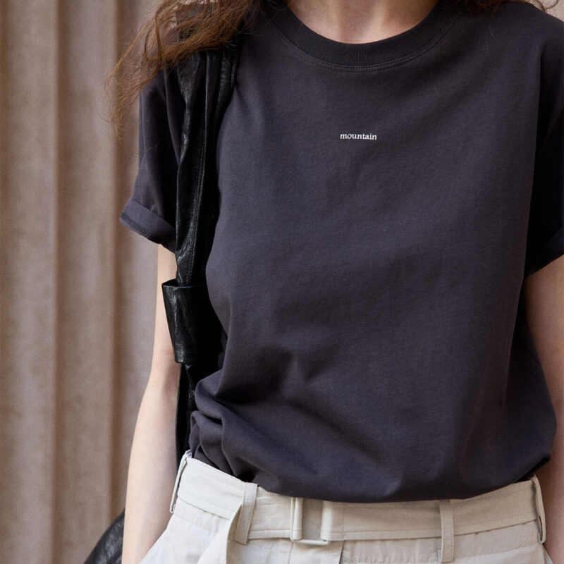 Cotton Typography Print T Shirt 7