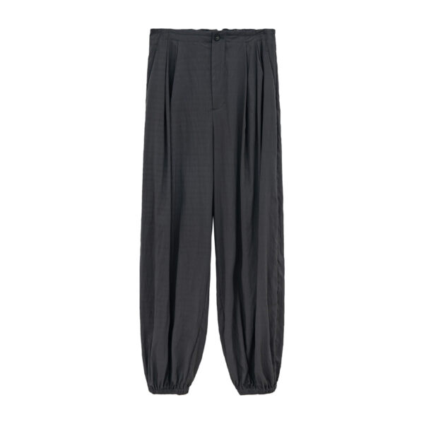 Drawstring Pleated Casual Pants 1