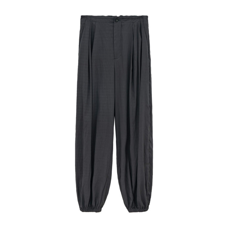 Drawstring Pleated Casual Pants