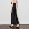 Elegant Acetate Satin Printed Fishtail Skirt