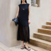 Elegant Silk Sleeveless Maxi Dress 1