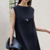Elegant Silk Sleeveless Maxi Dress 4