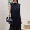 Elegant Silk Sleeveless Maxi Dress 5