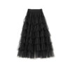 Elegant and flowy beaded mesh skirt