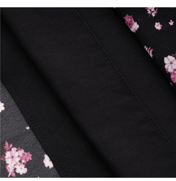 Elegant floral V neck ruffle sleeve dress 5