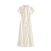 Embossed jacquard retro cheongsam dress