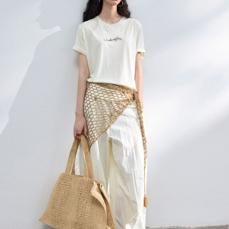 Embroidered Printed Cotton T shirt 3