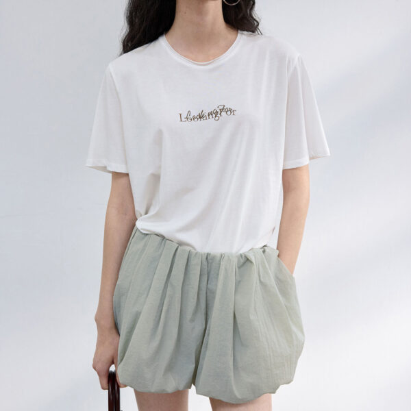 Embroidered Printed Cotton T shirt 6