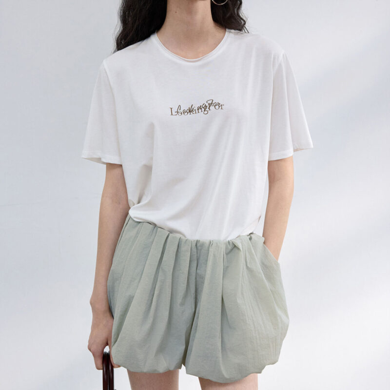 Embroidered Printed Cotton T shirt 6