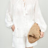 Embroidered long sleeved tie top 9