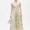 Fashion print slim dress ww