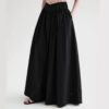 Fashionable Back Tie Long Skirt Two Piece Set